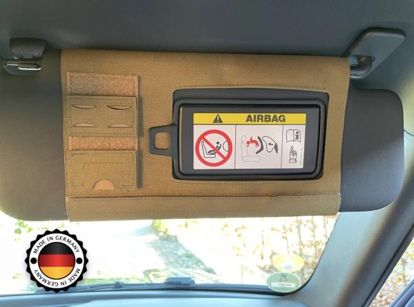 Visorganizer Nr. 2 Land Rover Defender II Beifahrer, terrabraun